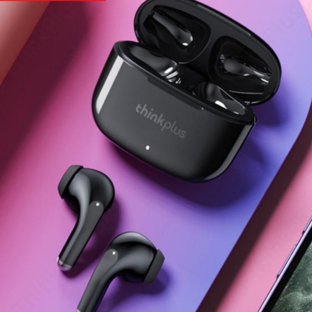 LENOVO ThinkPlus LivePods LP40 Pro Earphones wireless Bluetooth In Black - Picture 9 of 12
